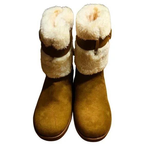 G By Guess Women's GG Addalyn Ankle Fur Boots Size 6.5 - Picture 1 of 5